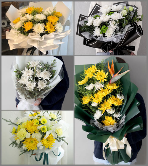 浙江省丽水莲都区丽新畲族乡白事花束代送